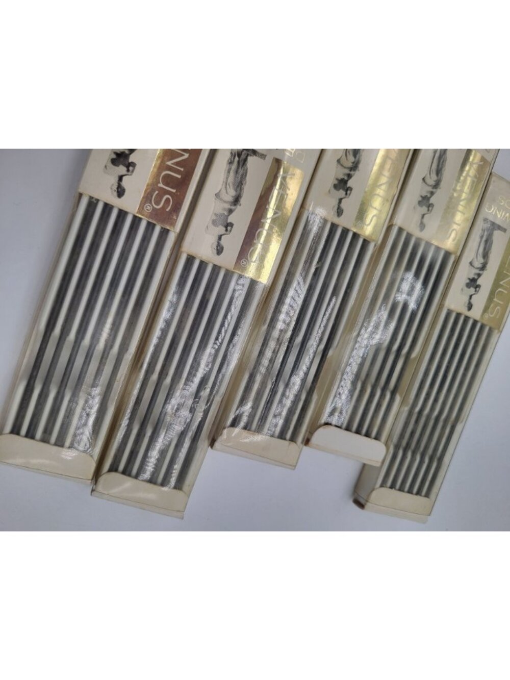 Vintage Venus Drawing Pencil Leads- 1/2 dozen pkgs x 5 No 842 F Made in USA - Picture 5 of 7